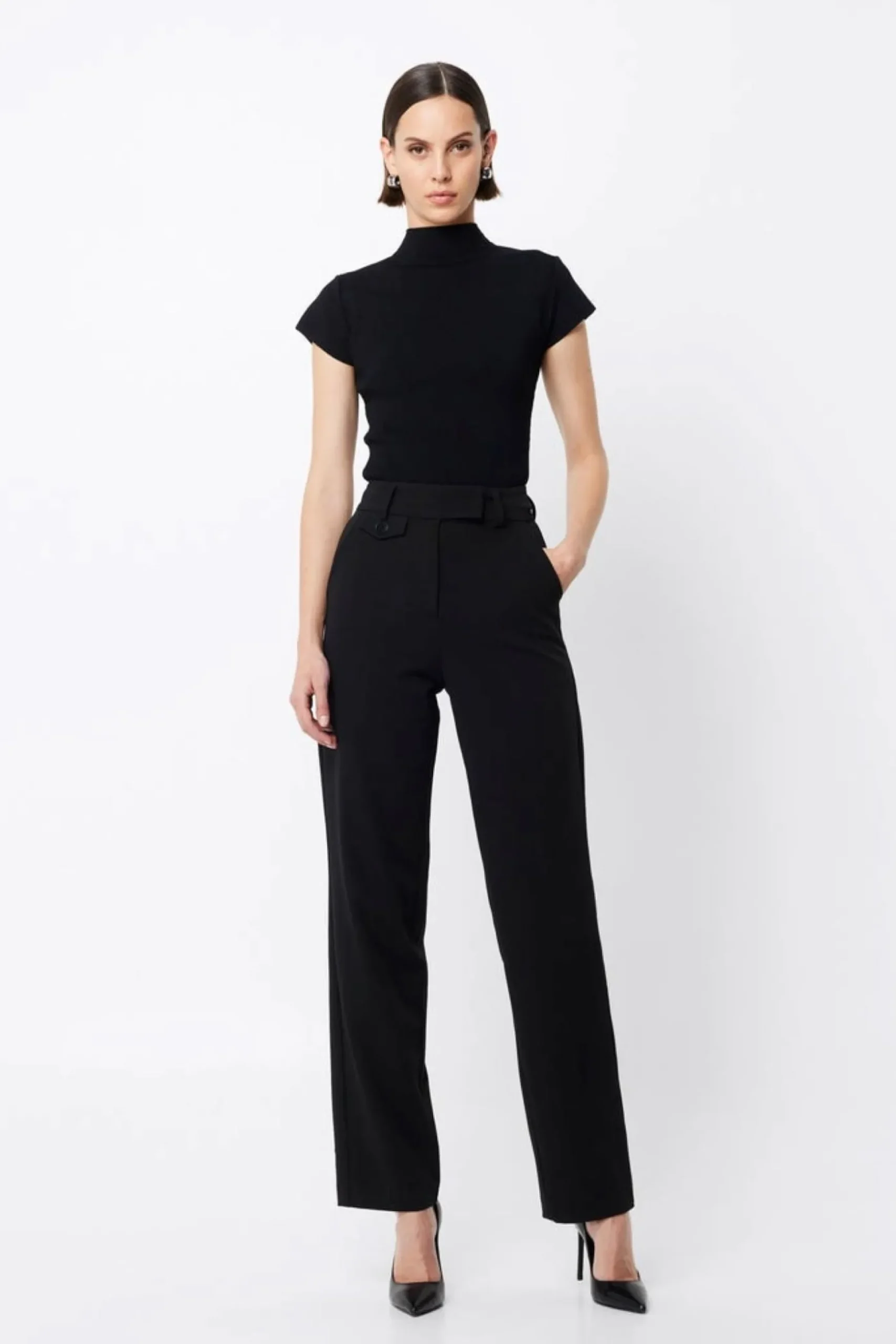 Mossman Boston Straight Leg Pant - Black