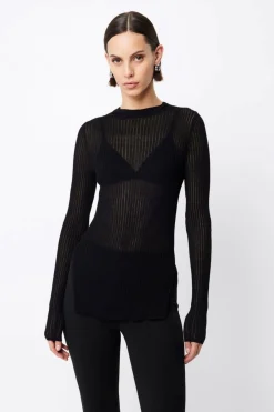 Mossman Bristol High Neck Top - Black