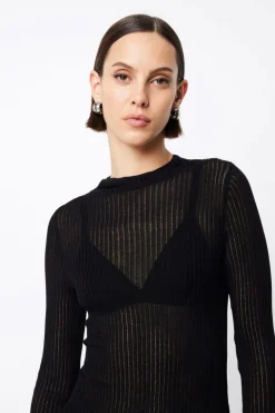 Mossman Bristol High Neck Top - Black