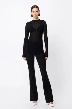 Mossman Bristol High Neck Top - Black