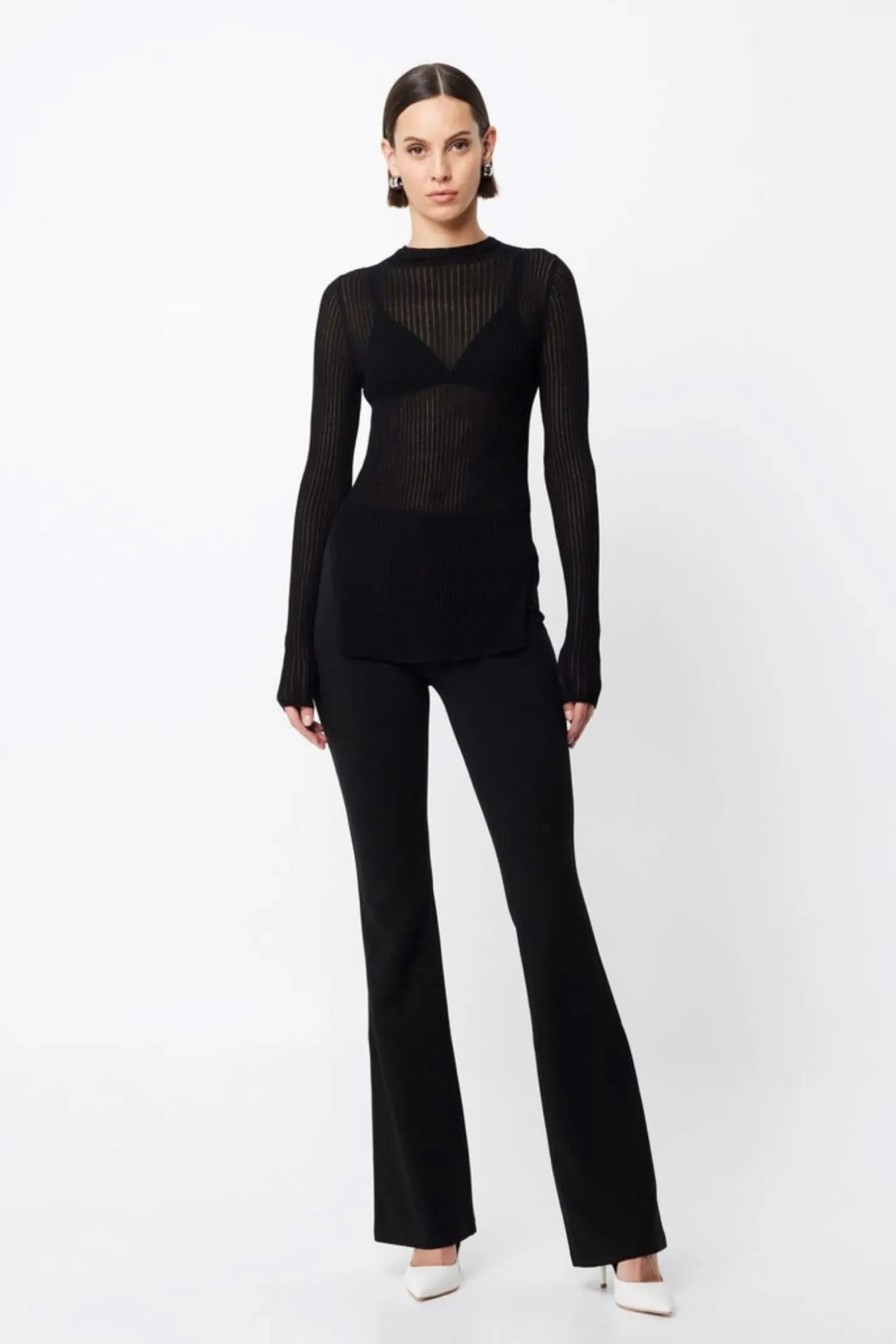 Mossman Bristol High Neck Top - Black
