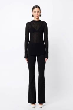 Mossman Bristol High Neck Top - Black