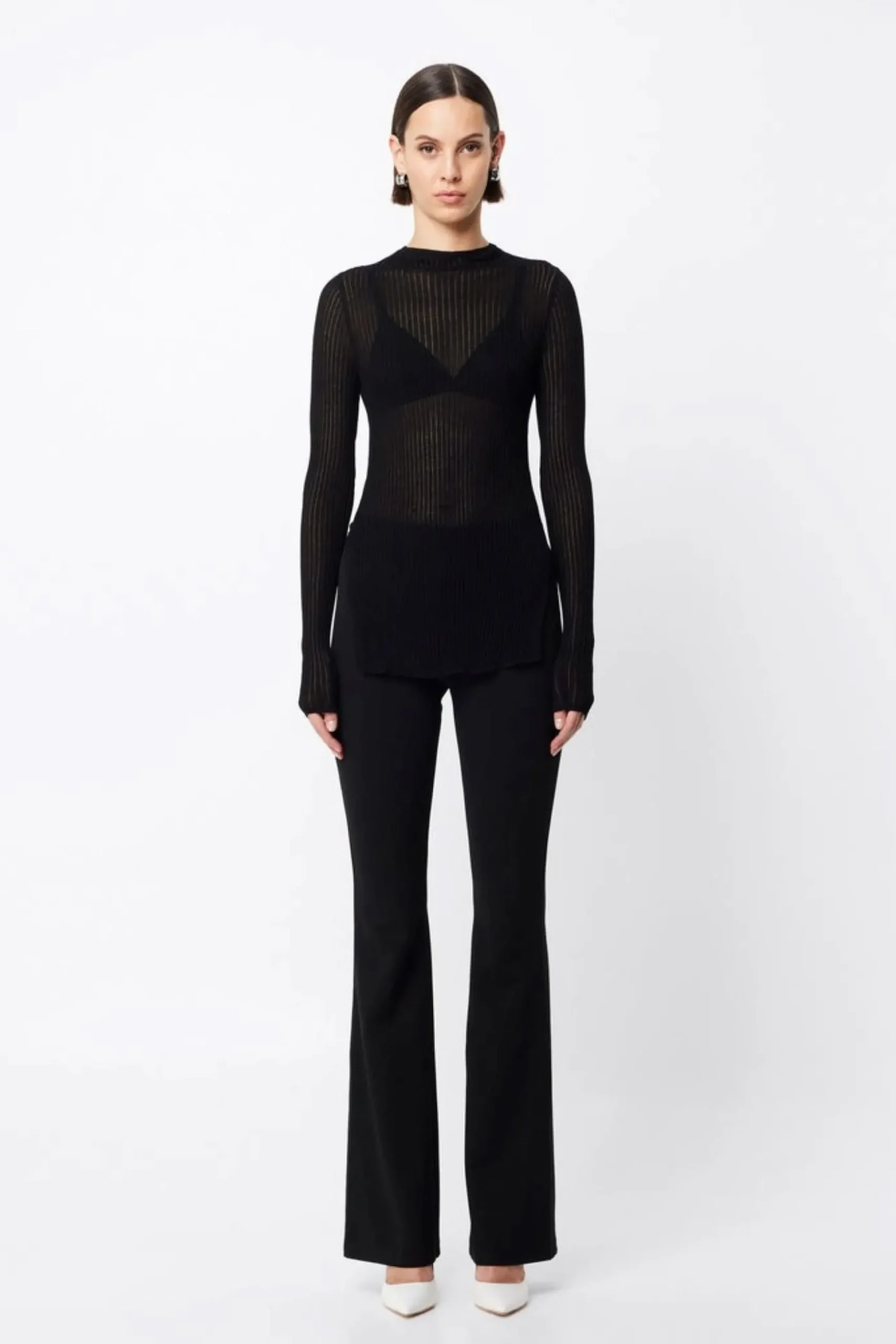 Mossman Bristol High Neck Top - Black