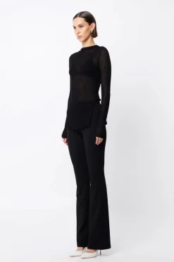 Mossman Bristol High Neck Top - Black