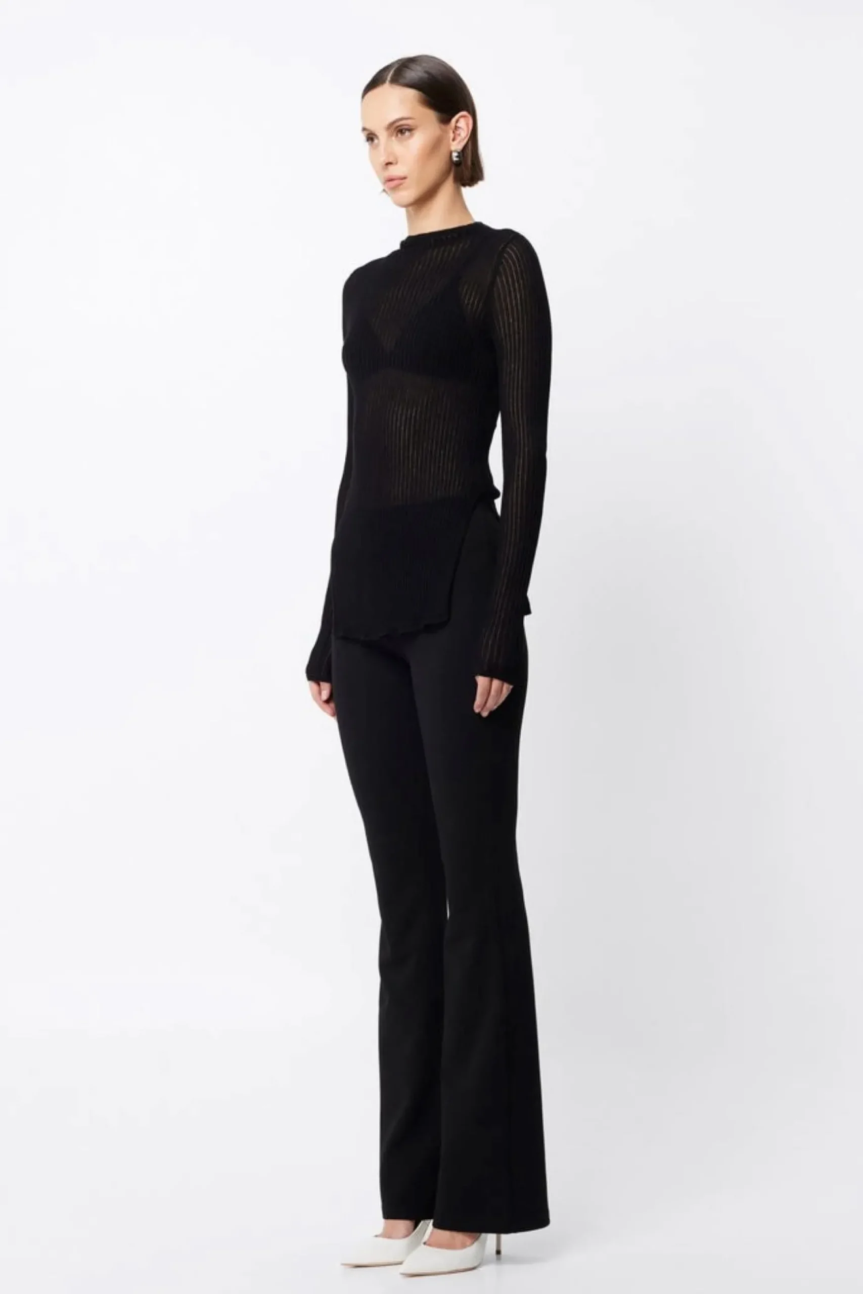 Mossman Bristol High Neck Top - Black