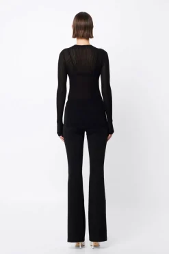 Mossman Bristol High Neck Top - Black