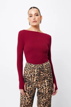 Mossman Camden Top - Crimson