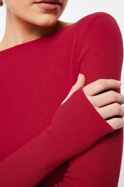 Mossman Camden Top - Crimson