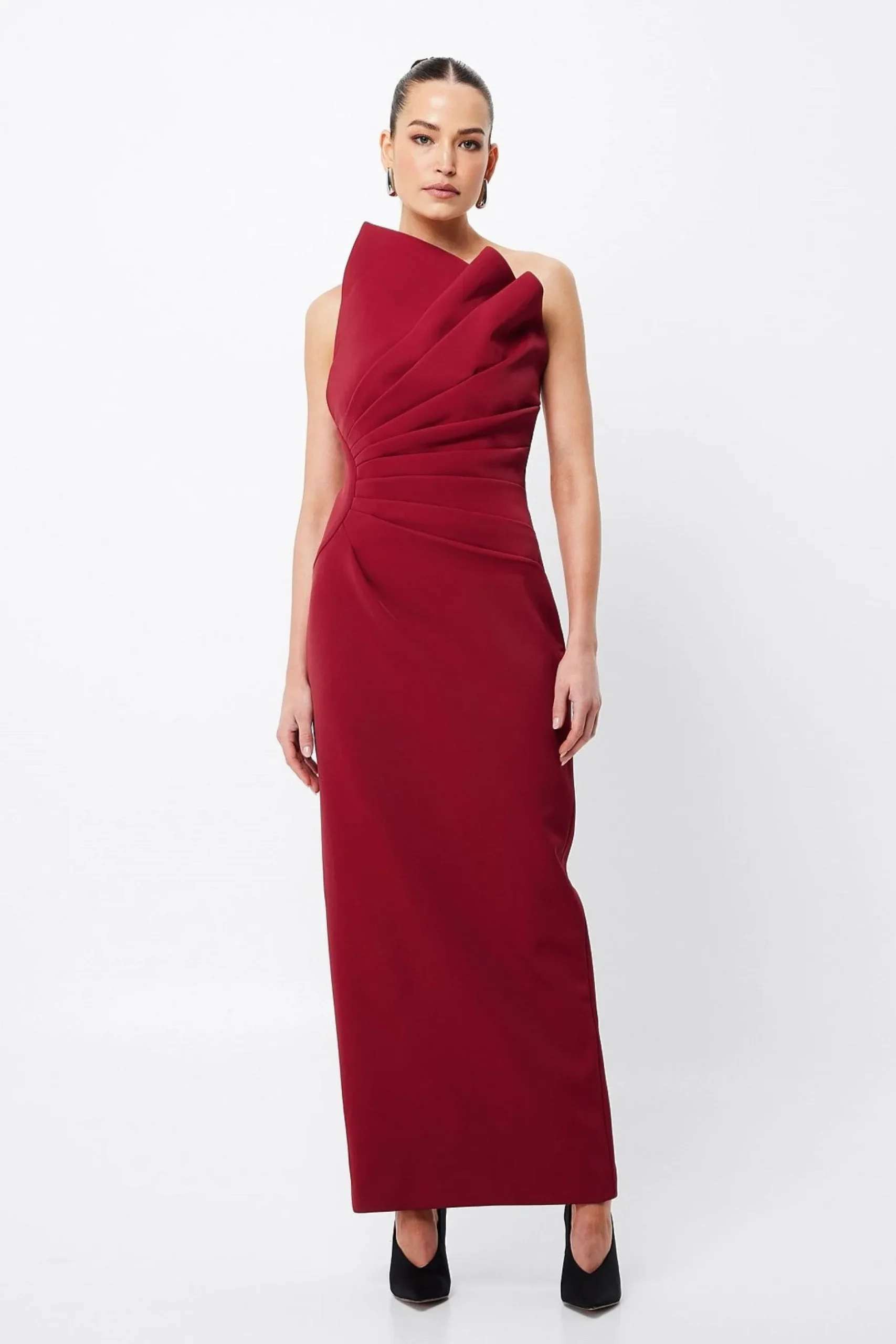 Mossman Common Emotion Midi Dress - Crimson
