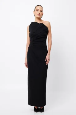 Mossman Common Emotion Midi Dress - Black