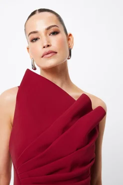 Mossman Common Emotion Midi Dress - Crimson