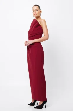 Mossman Common Emotion Midi Dress - Crimson