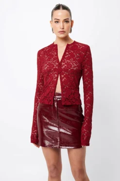 Mossman Fervour Cardigan - Crimson