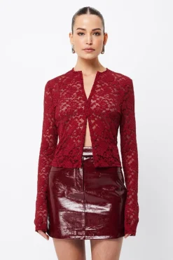 Mossman Fervour Cardigan - Crimson