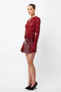 Mossman Fervour Cardigan - Crimson