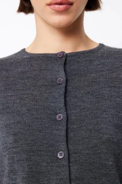 Mossman Maine Cardigan - Charcoal