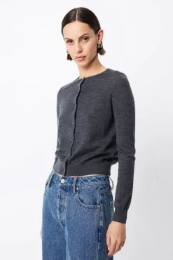 Mossman Maine Cardigan - Charcoal
