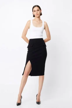 Mossman Melrose Pencil Skirt - Black