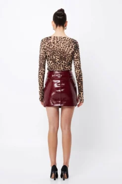 Mossman Prowl Long Sleeve Top - Leopard Print