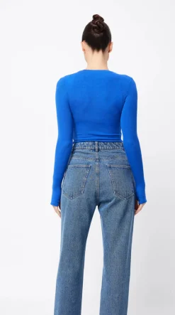Mossman The Brooklyn Top - Cobalt
