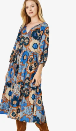 Noa Noa Ballad Carolina Dress - Blue/Brown