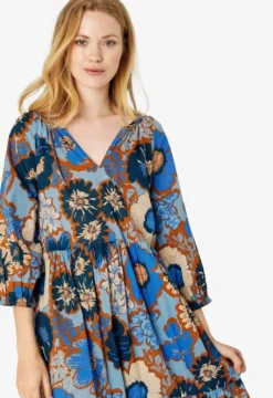 Noa Noa Ballad Carolina Dress - Blue/Brown
