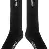 NOM D Nu Logo Knee High Socks - Black/Grey