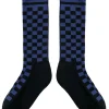 Nom*d Checkerboard Socks - Black/Blue
