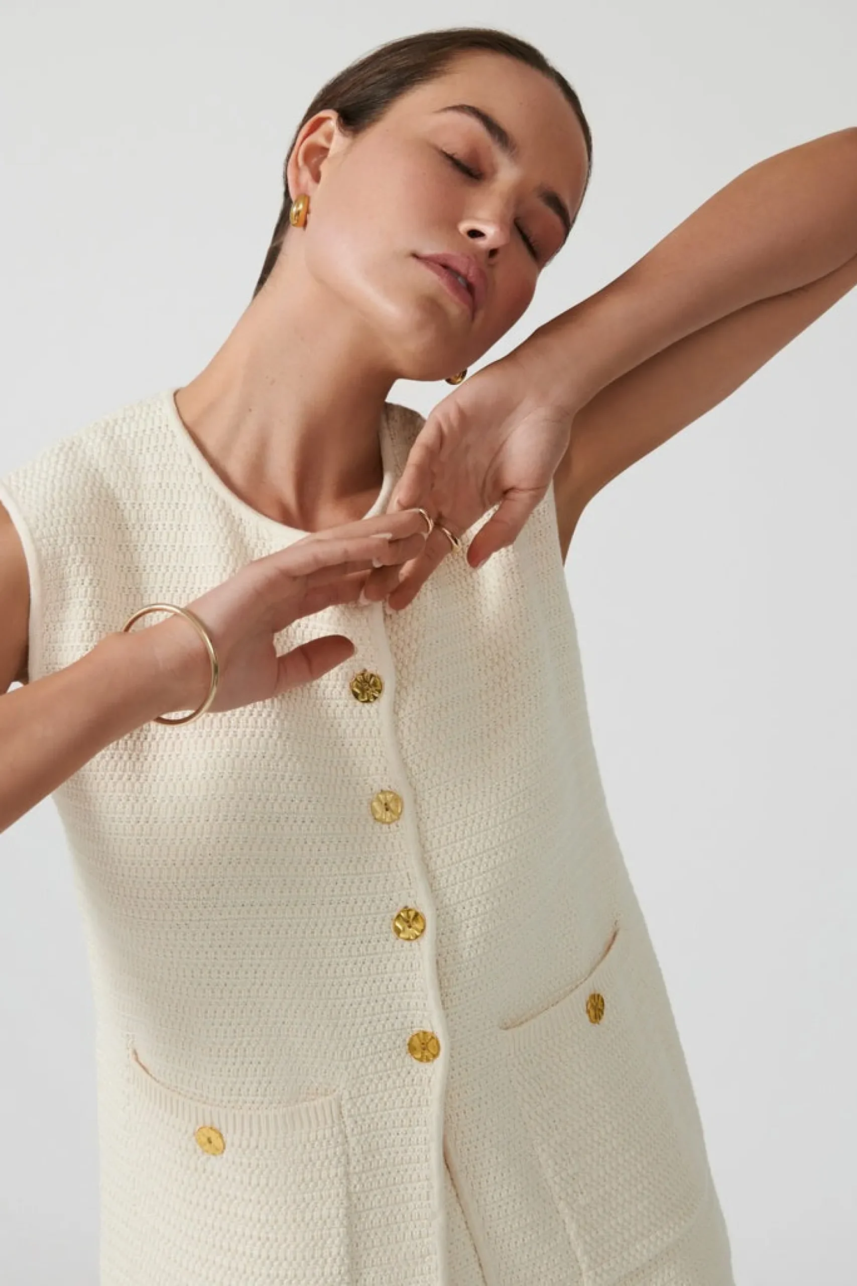 ONTE Helena Gilet - Ivory