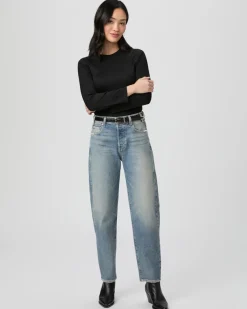 Paige Alexis Barrel Leg Jean - Cats Meow