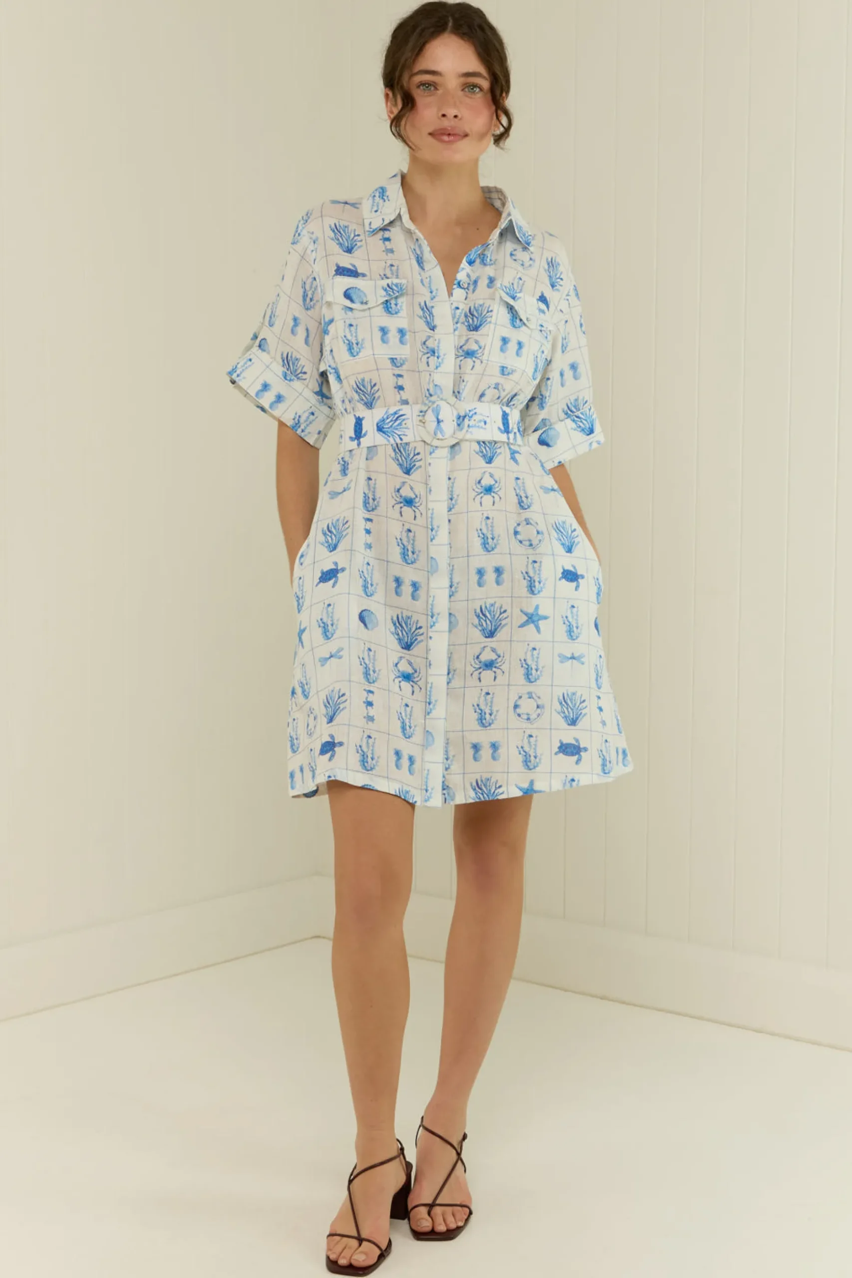 Palm Noosa Camelia Dress - Chalkies Tile