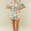 Palm Noosa East Mini Skirt - Holiday Stamp