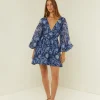 Palm Noosa Lucia Dress - Blue Paisley