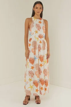 Palm Noosa Meridan Dress - Coral