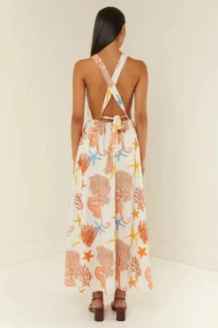 Palm Noosa Meridan Dress - Coral