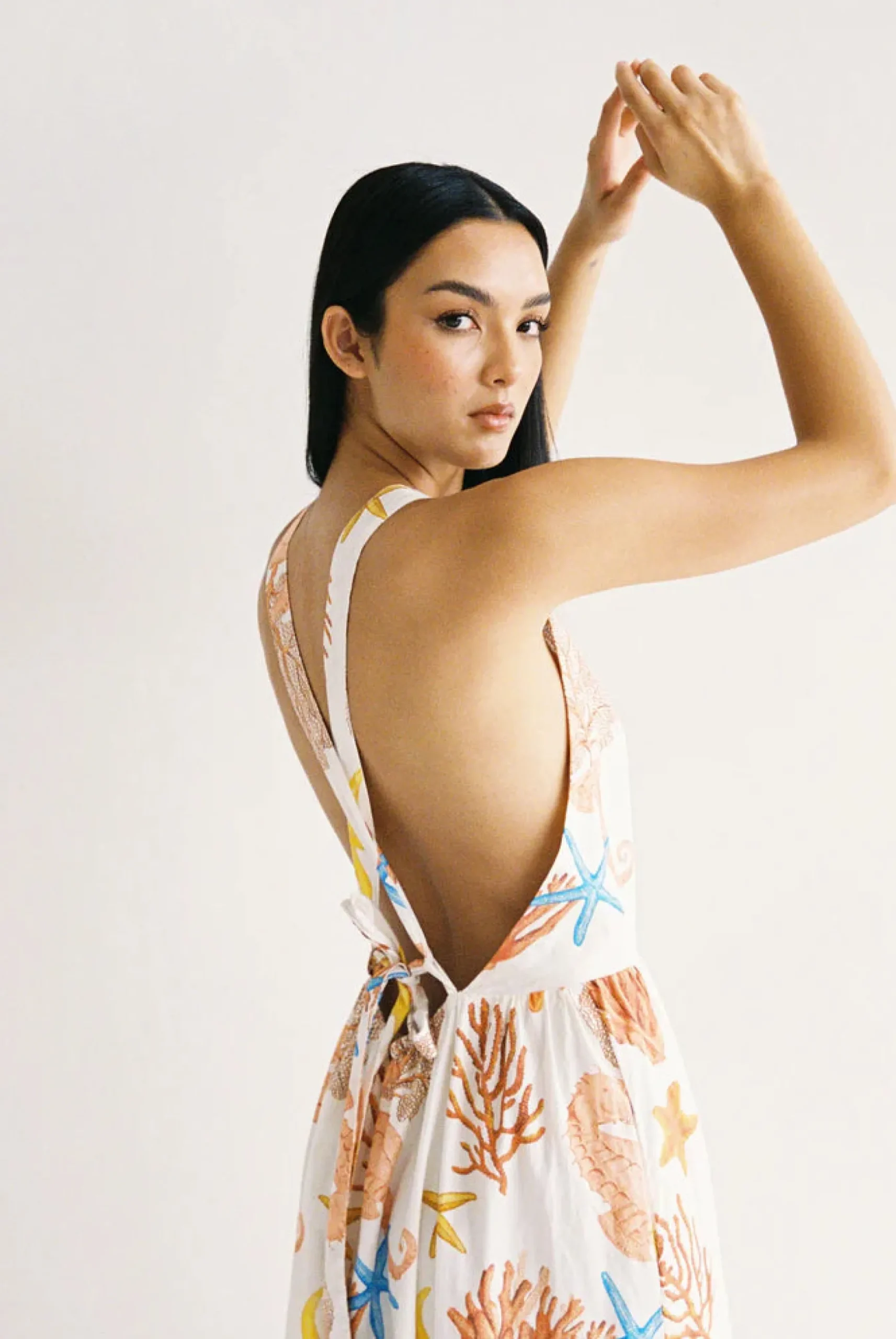 Palm Noosa Meridan Dress - Coral