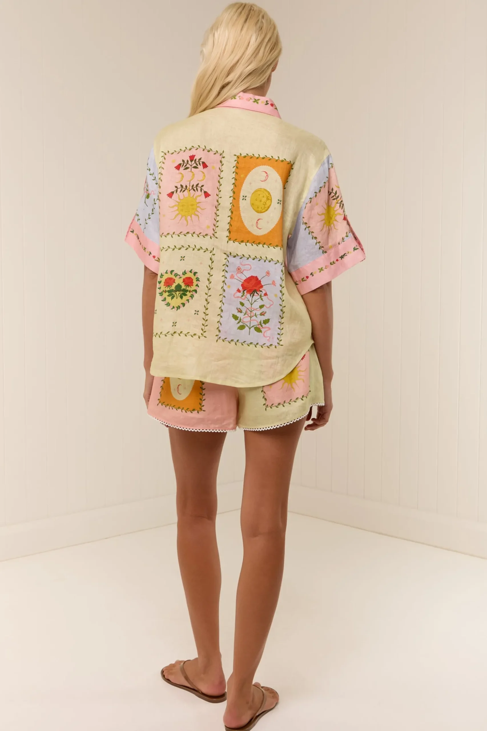 Palm Noosa Siesta Shirt - Siesta Tile