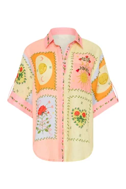 Palm Noosa Siesta Shirt - Siesta Tile