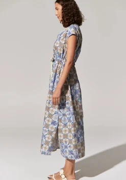 Pol Celeste Tie Dress - Celeste Print