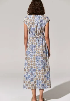 Pol Celeste Tie Dress - Celeste Print