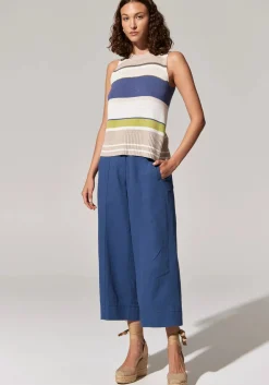 Pol Estel Stripe Knit Tank - Blue Multi