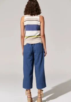 Pol Estel Stripe Knit Tank - Blue Multi