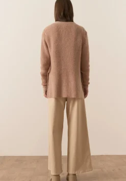 Pol Fitch Ribbed Cardigan - Blush