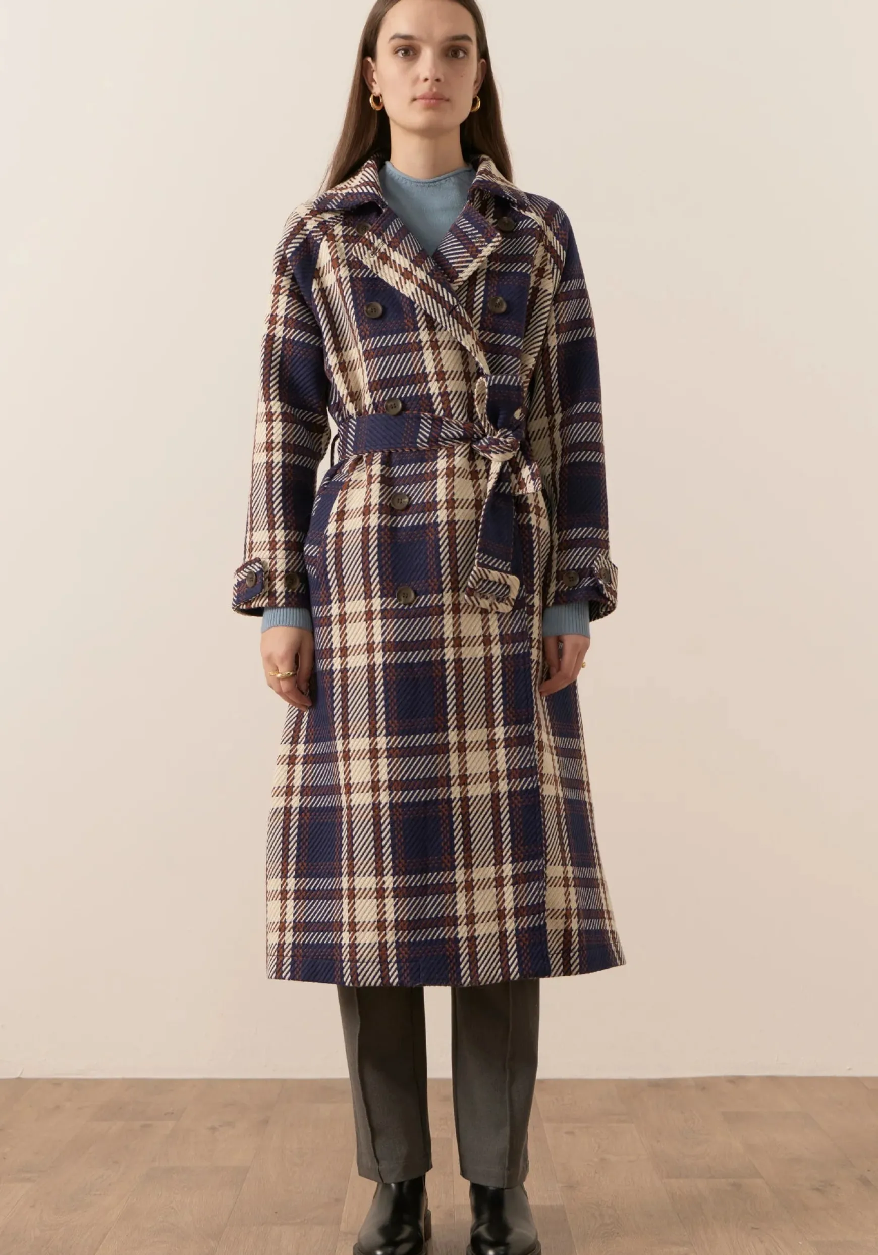Pol Holland Check Trench - Holland Check
