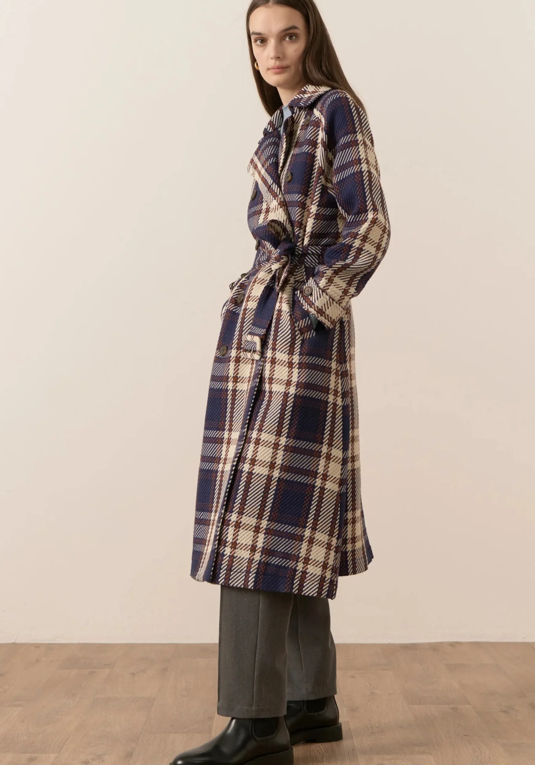 Pol Holland Check Trench - Holland Check