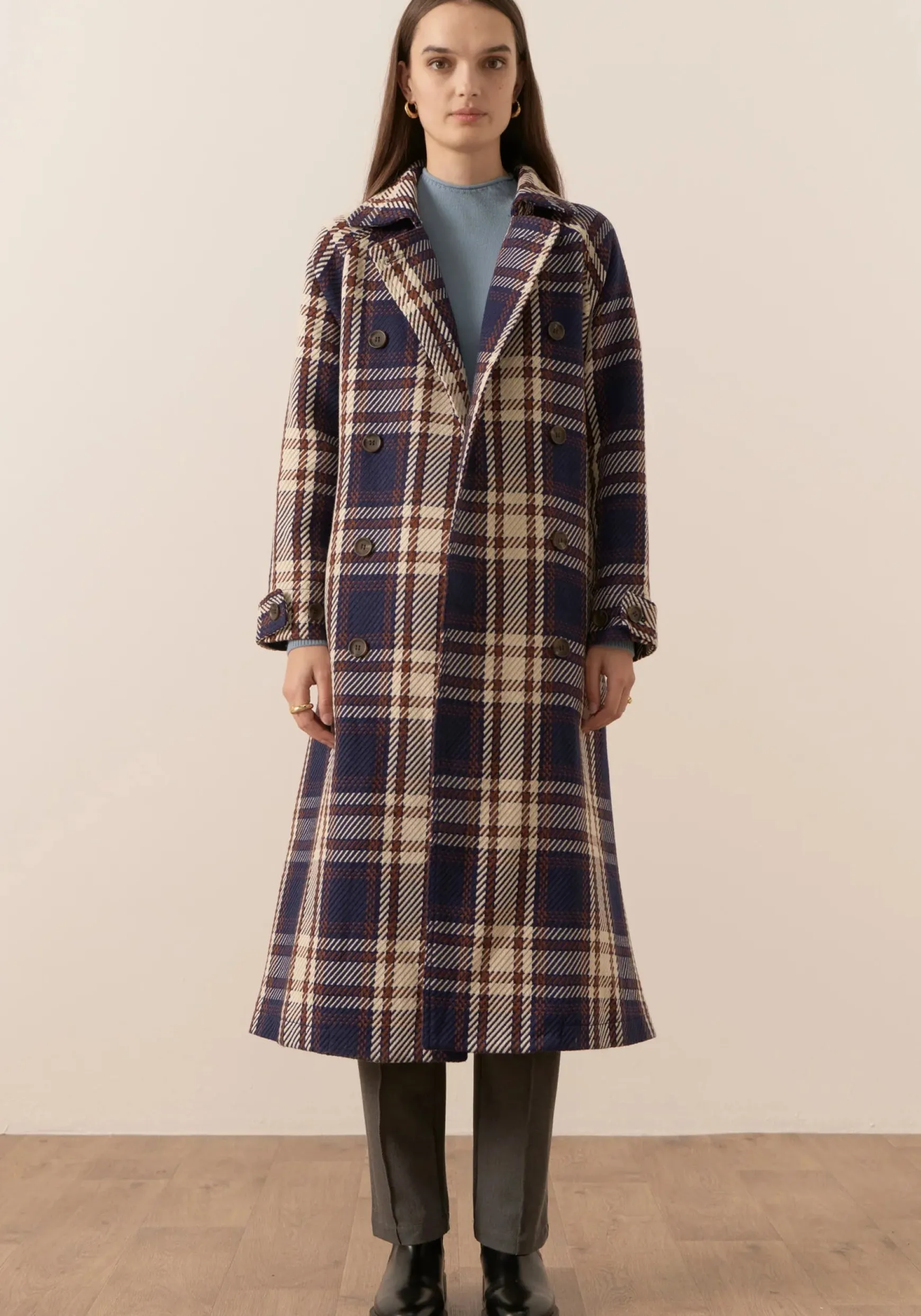 Pol Holland Check Trench - Holland Check