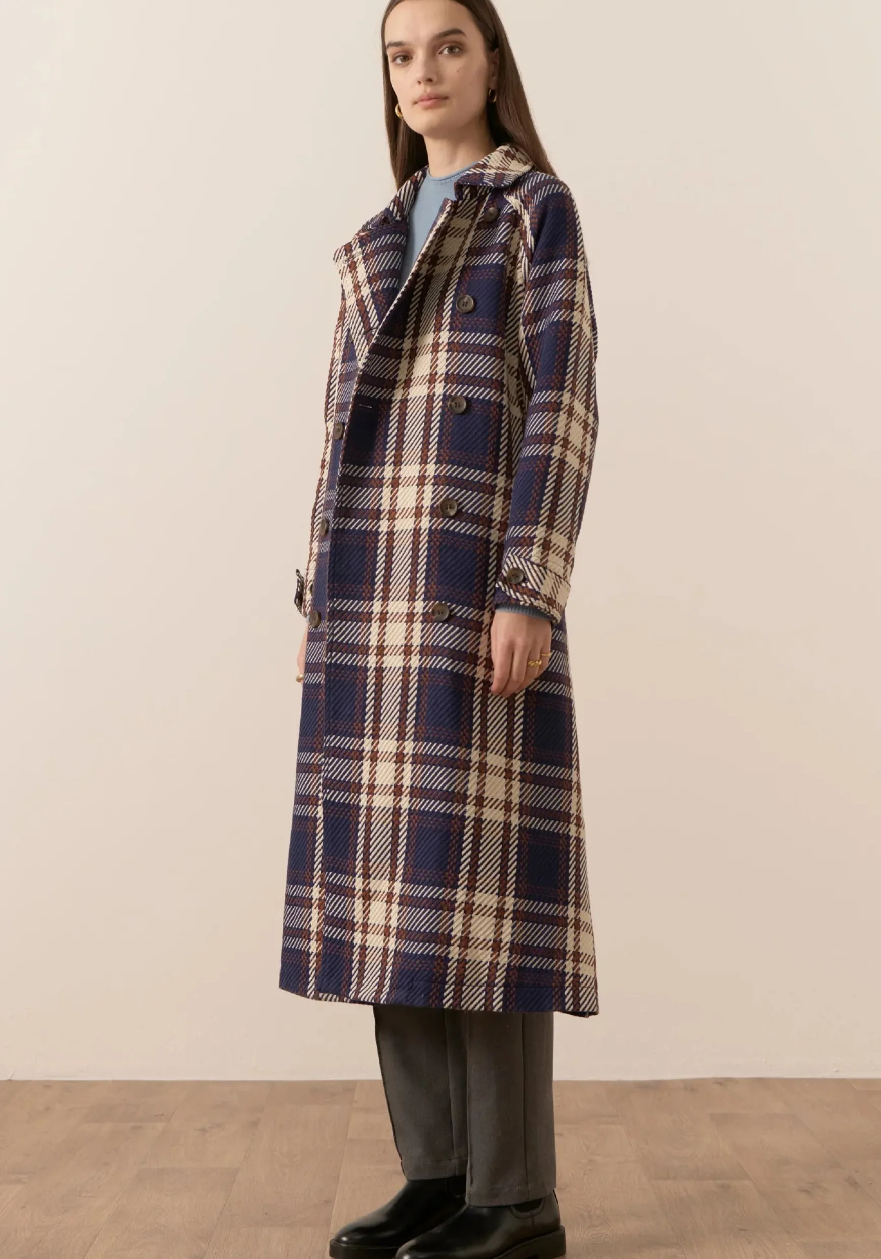 Pol Holland Check Trench - Holland Check