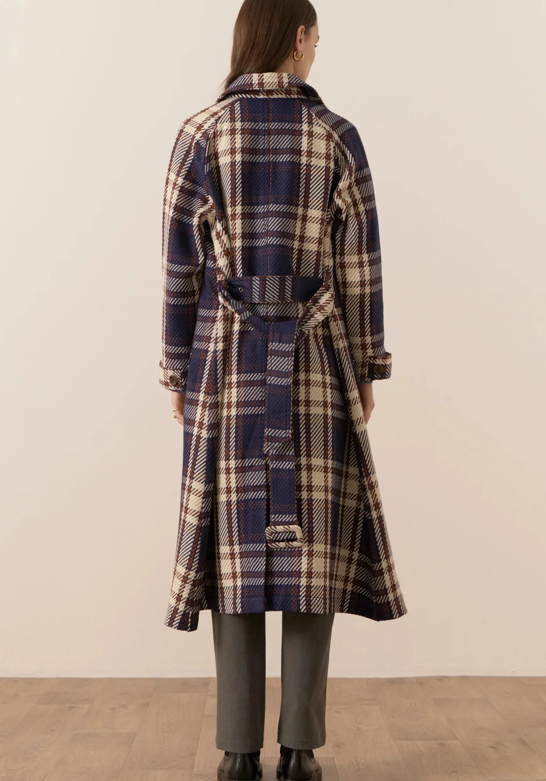 Pol Holland Check Trench - Holland Check