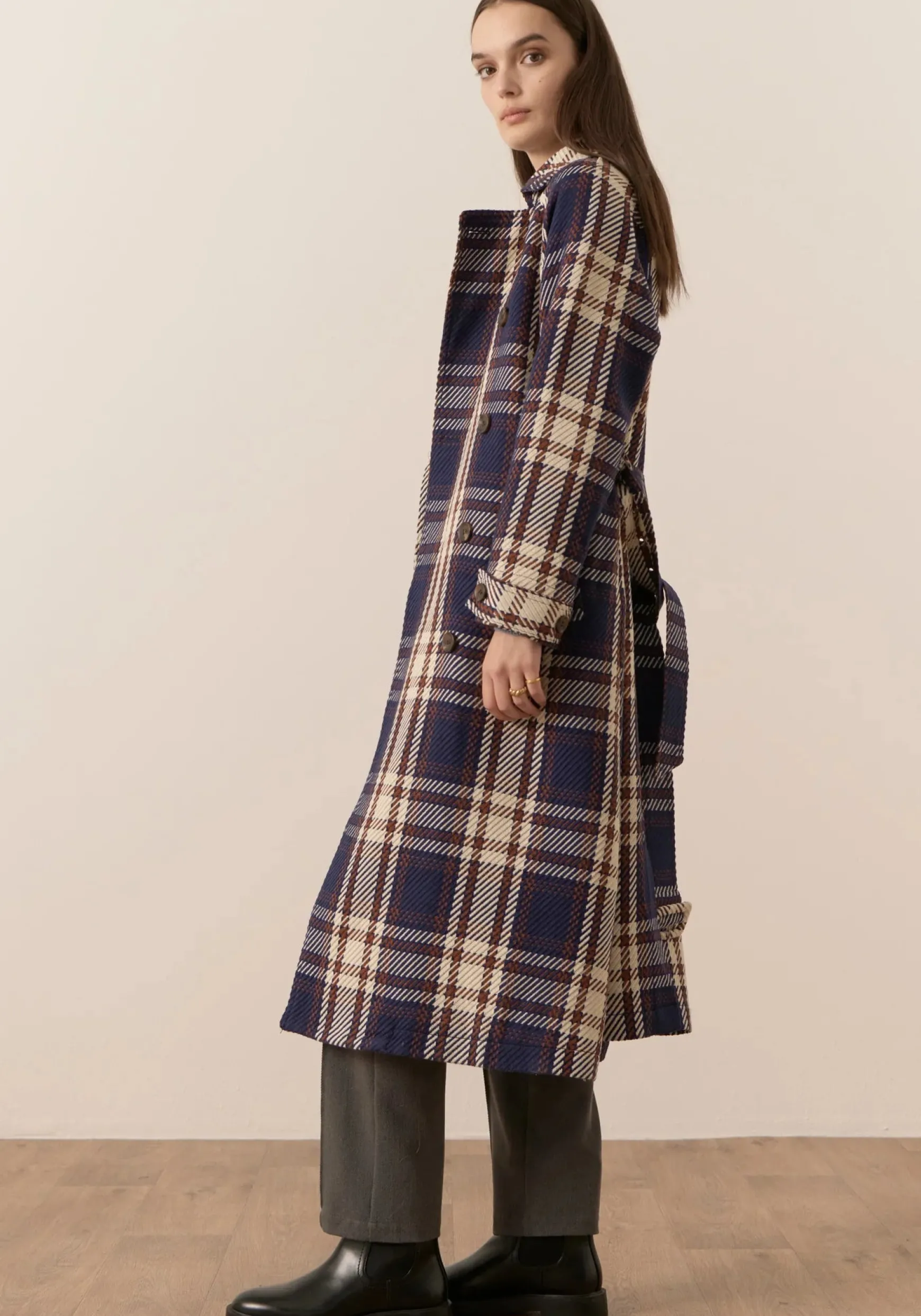 Pol Holland Check Trench - Holland Check