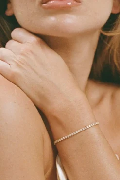 Porter Baby Celestial Tennis Bracelet - Gold/Clear